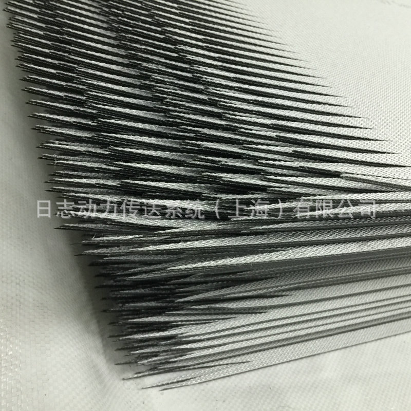 PVC輸送帶 黑色格子紋 齒接環(huán)形輸送帶 對(duì)齒小圖